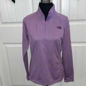 The North Face Women's Purple Lavender Long Sleeve Jacket Quarter Zip -Size M
